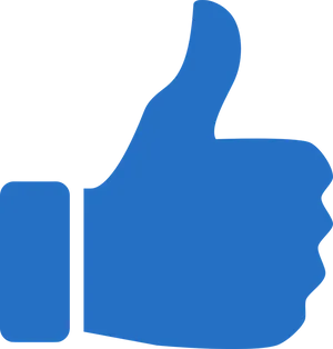 Blue_ Thumb_ Up_ Symbol PNG Image