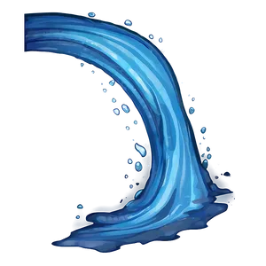 Blue Tidal Wave Png 06262024 PNG Image