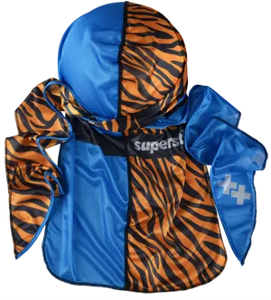 Blue Tiger Stripe Duragand Jacket Set PNG Image