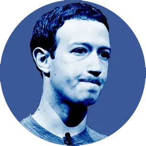 Blue Toned Portraitof Man PNG Image