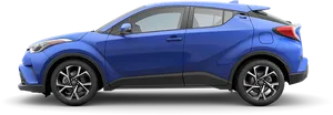 Blue Toyota C H R Side View PNG Image