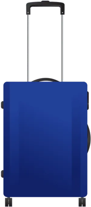 Blue Travel Suitcase PNG Image