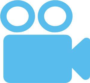 Blue Video Camera Icon PNG