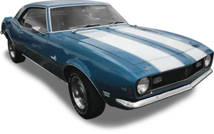 Blue Vintage Camaro R S H D PNG Image