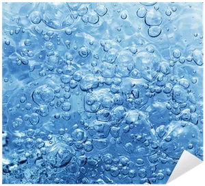 Blue Water Bubbles Texture PNG Image