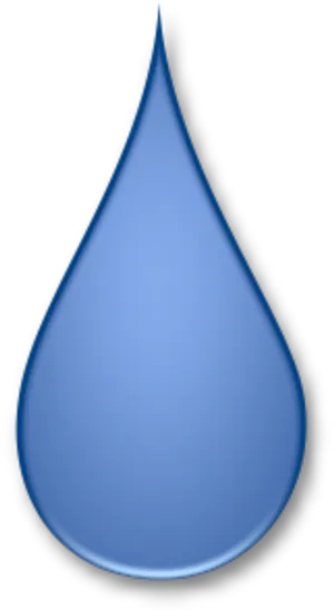 Blue Water Drop Graphic PNG Image