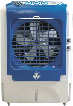 Blue White Portable Air Cooler PNG Image