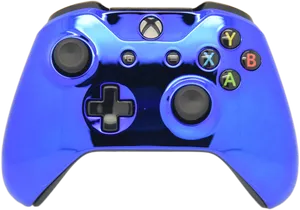 Blue Xbox One Controller PNG
