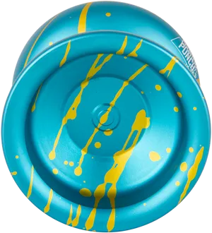 Blue Yellow Splashed Yoyo PNG Image