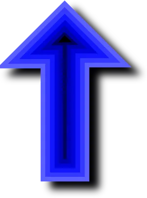 Blue3 D Arrow Graphic PNG Image