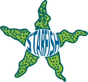 Blueand Green Starfish Clipart PNG Image