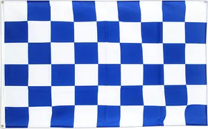 Blueand White Checkered Flag PNG Image