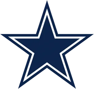 Blueand White Star Logo PNG Image