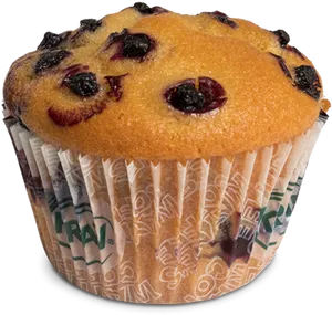 Blueberry Muffin Closeup PNG Image