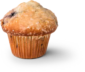 Blueberry Muffinon Plate PNG Image