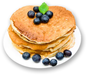 Blueberry Pancakes Stack.png PNG Image