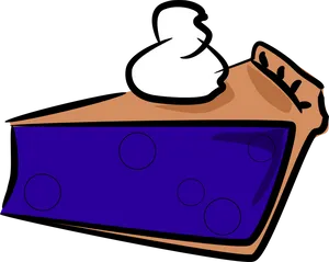 Blueberry Pie Cartoon PNG Image