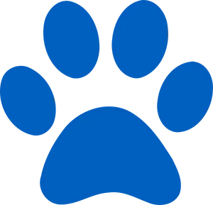 Blues Clues Paw Print Graphic PNG Image