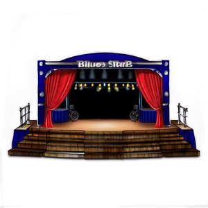 Blues Concert Stage Setting Png 82 PNG Image