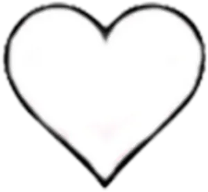 Blurry Heart Outline Tumblr PNG Image