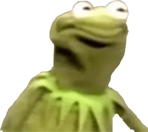 Blurry Kermit Meme PNG Image