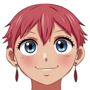 Blushing Anime Face Png Nvu PNG Image