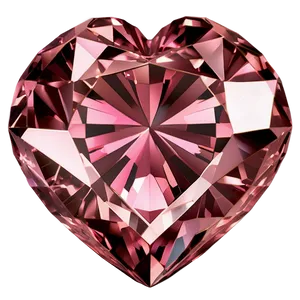 Blushing Pink Diamond Heart Png Rlv PNG Image