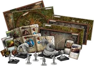 Board Game Components_ Mansion Adventure PNG Image