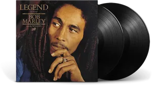 Bob Marley Legend Album Cover Vinyl Records PNG Image