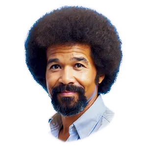 Bob Ross Afro Hair Png Lhr PNG Image