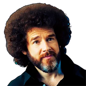 Bob Ross Hair Clipart Png Gbh91 PNG Image