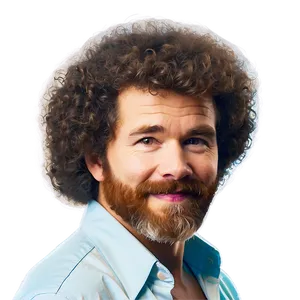 Bob Ross Hair Tutorial Inspired Png Fix PNG Image