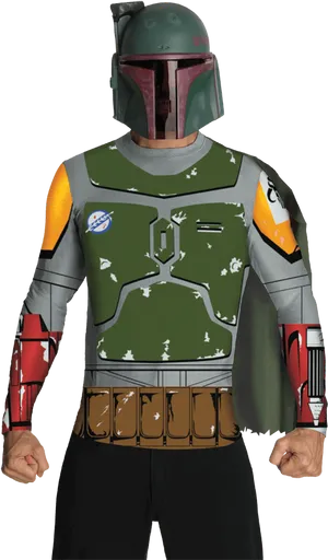 Boba Fett Costume Portrait PNG Image