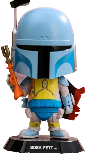 Boba Fett Figurine Collectible PNG Image