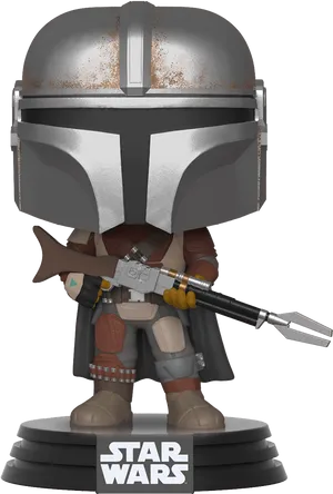 Boba Fett Helmet Figurine Star Wars PNG Image