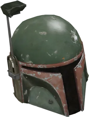 Boba Fett Helmet Iconic Design PNG Image