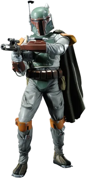 Boba Fett Iconic Pose PNG Image