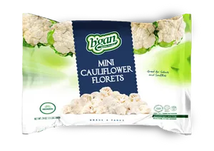 Bogan Mini Cauliflower Florets Packaging PNG Image