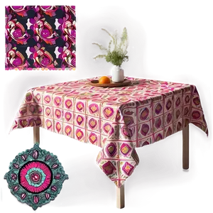 Bohemian Chic Table Cloth Png 06292024 PNG Image