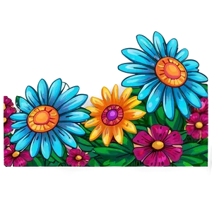 Boho Flowers Background Png Ixq PNG Image