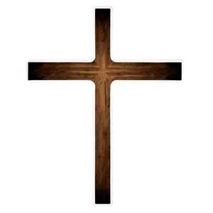 Bold Cross Outline Png Rip PNG Image