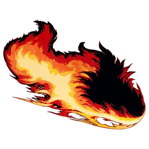 Bold Red Fire Silhouette Png 06252024 PNG Image