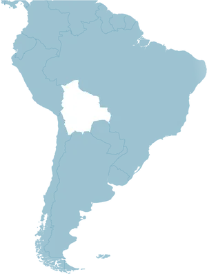 Bolivia Outlinedon South America Map PNG Image