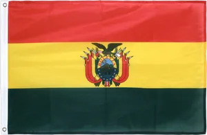 Bolivian National Flagwith Coatof Arms PNG Image