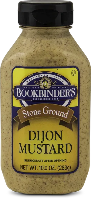 Bookbinders Dijon Mustard Jar PNG Image