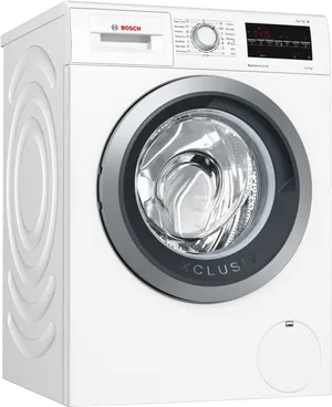 Bosch Front Load Washing Machine PNG Image