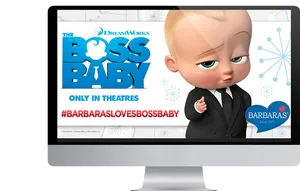 Boss Baby Movie Promotion Desktop PNG Image