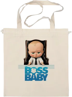 Boss Baby Tote Bag Design PNG Image