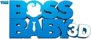 Boss Baby3 D Logo PNG Image