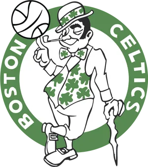 Boston Celtics Logo Illustration.png PNG Image